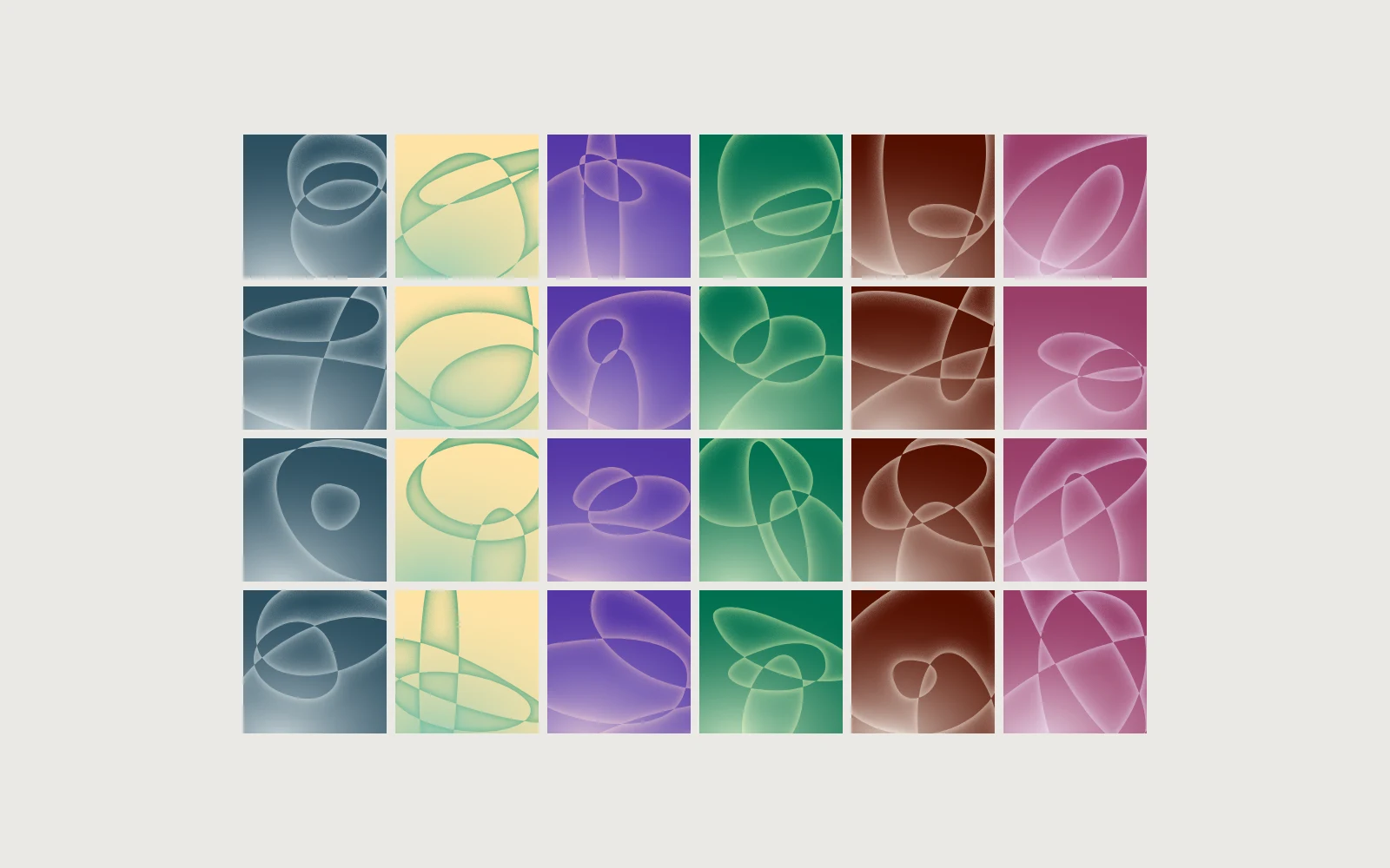 A generated topography for each scent. From brief to identity.